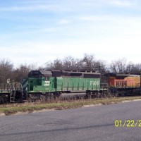 BNSF 7908 (ex-BN same number), Sherman, TX