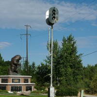 At the Missoula depot, this signal stands sentinel