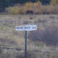 Wagon Wheel Gap Sign