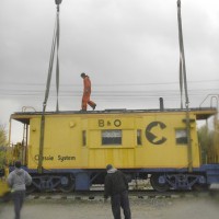 The removal of a Lansdowne Caboose