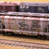 Weathered Covered Hopper - Atlas