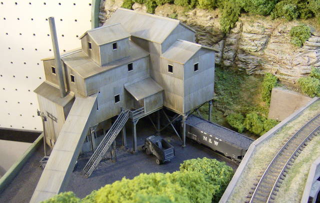  scale coal tipple, custom scale models, model trains hobby shops