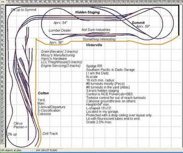 HO Scale Shelf Layout Plans http://www.trainboard.com/grapevine 