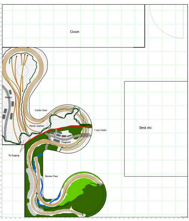 Freelance N Gauge Western Mountain Layout