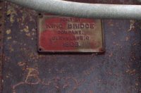 Train - Builders Plate On NS Main Across Great Miami At Tate Station.JPG