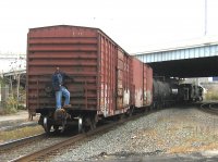 Train - Switching On CSX Main At Washington Street 001.JPG