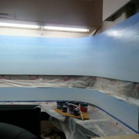 Painting a Backdrop, Second Coat