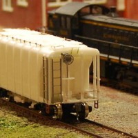 B&O Wagon Top Hopper before painting  (F&C Kit)