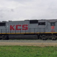 Locomotive on new track.
