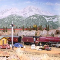 Royal Scot awaits Shasta Daylight at Black Butte