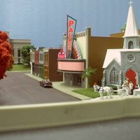Church Scene in progress