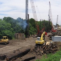 Building new bridge.