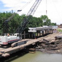 Building new bridge.