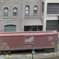 CBQ DS freight car- 1942 lettering
