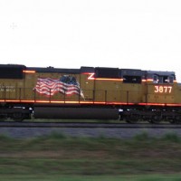 UP Train at dusk