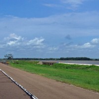 Trestle over Lake Texana