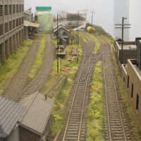 grassy growth between tracks added