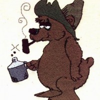 Hillbilly Bear--CB&W's official logo