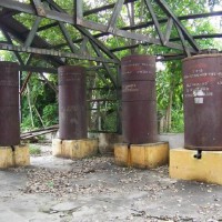 Old oil tanks