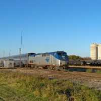 P42 114 pushing Amtrak 822 (Heartland Flyer)