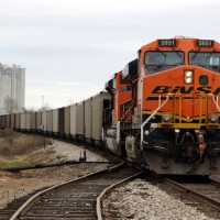 Westbound BNSF Coal train, 11-28-08,Aurora, MO