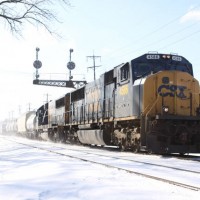 CSX4586 Northbound manifest Wyoming OH, 1-30-09