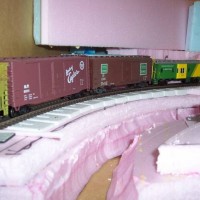 Deer Creek, roughed in with trackside view