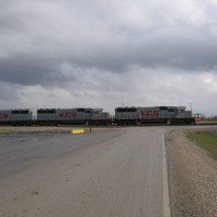 Power on ballast train