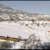 A Beautiful Day at the Snowy Tehachapi Loop