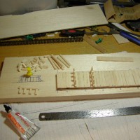 Small balsa wood bridge