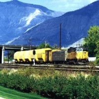 Union Pacific Rocket Train Just leaving the Riverdale yards headed for Weba
