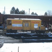 Union Pacific Caboose 25850 seen one 12 March 2009