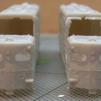 Close up front view