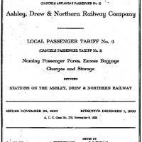 AD&N Passenger Tariff