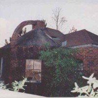 Jug building, an old gasoline station