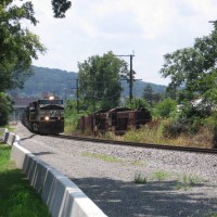 Empty coal train