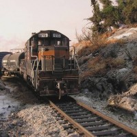 Guilford SD-26 going through the cutting