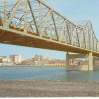 I-74 bridge looking W to Peo, Photogr unknown