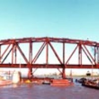 PPU Lift bridge construction 1984, unknown photogr