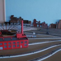 Overview of the Turntable, Roundhouse Superstructure And Switching Yard