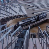 A Closeup of the UP "Big Boy" On The Turntable Bridge