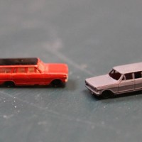 We've come a long way baby!!  Old Bachmann vehicles from the 60's? or early