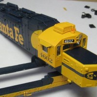 ATSF SD26 cab front