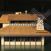 Old Mill Cafe (Modesto, CA) n scale scratchbuild