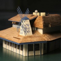Old Mill Cafe (Modesto, CA) n scale scratchbuild