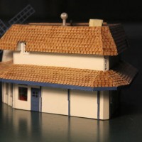 Old Mill Cafe (Modesto, CA) n scale scratchbuild