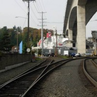 Stopped for River Traffic