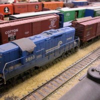 Leased Conrail GP9 Switches East Yard