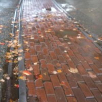 Brick Inlayed Track