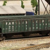 Weathered N-Scale Hopper